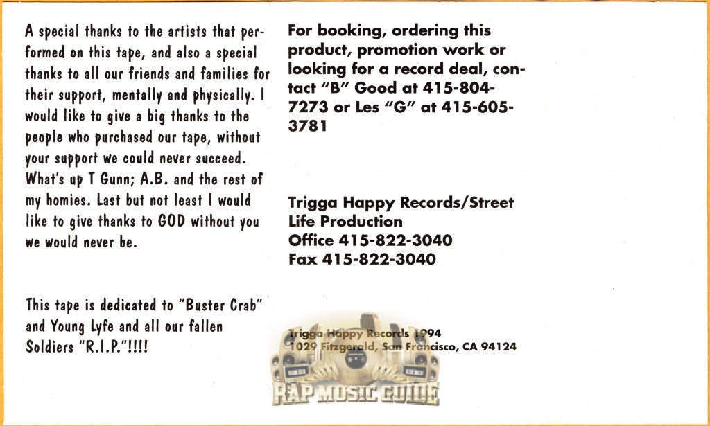 Trigga Happy Records Compilation - Da Trigga Gotz No Heart 